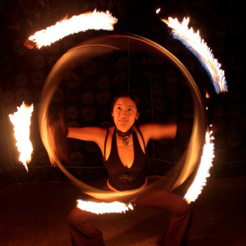 Flowing in both Currents: Hoop Dance