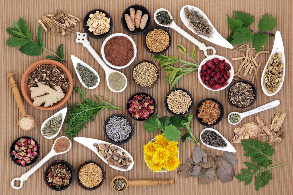 Ayurvedic medicine, derived from your dosha, involves using herbs as medicine