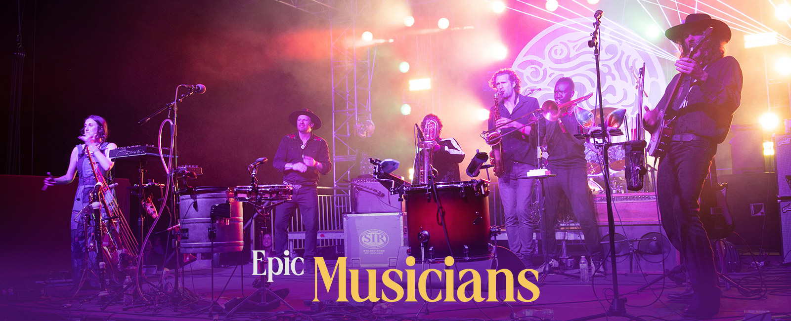 Epic Musicians like this band performing on stage.